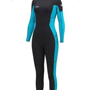 Hevto Wetsuit Women 14 Slim 3/2mm Neoprene Full Body Scuba Diving Surfing Blue